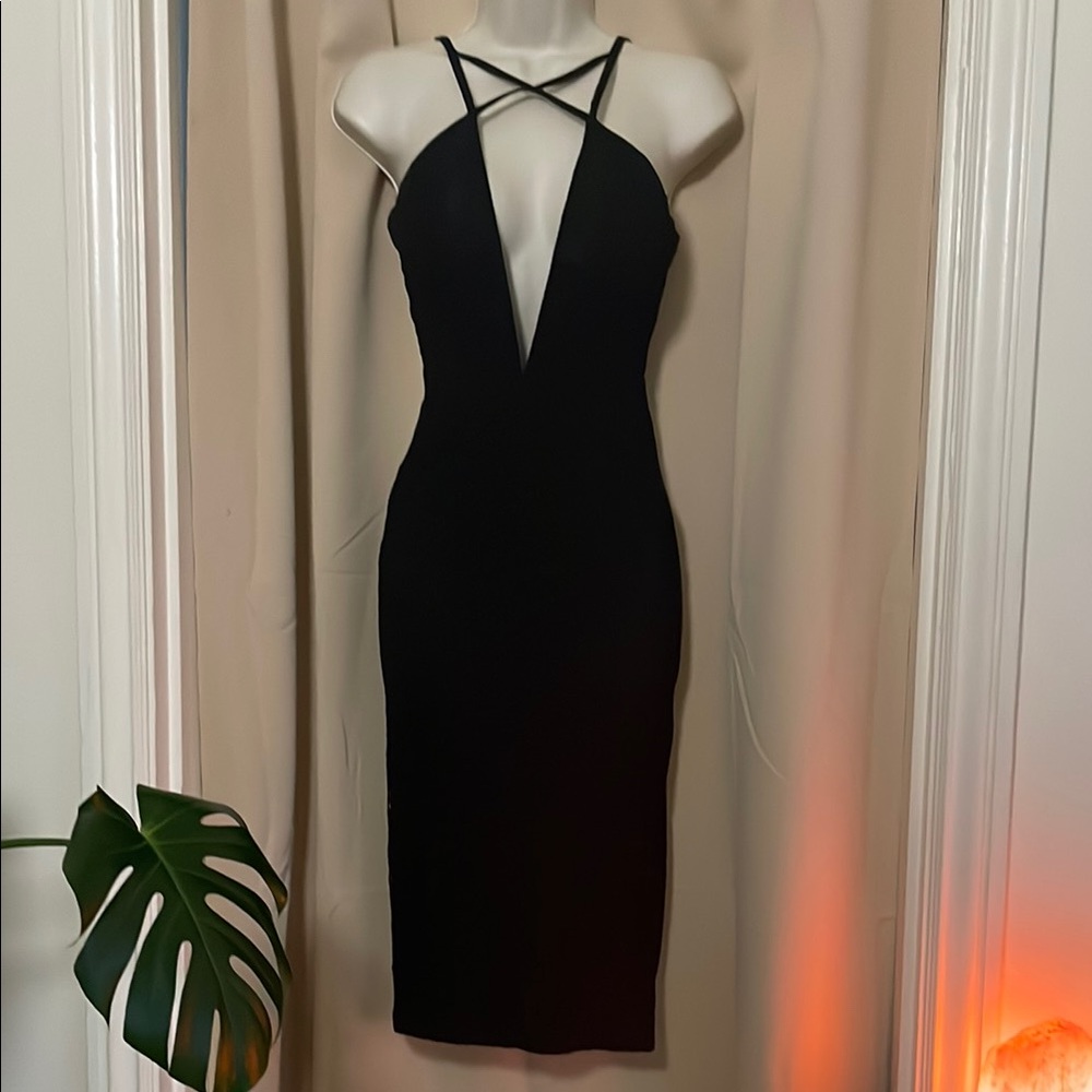 Rare London Black Bodycon Dress